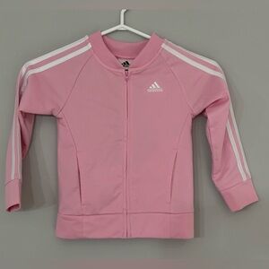 Adidas: Toddler Girls Full Zip-Up Jacket - Size 4T